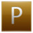 Letter P gold